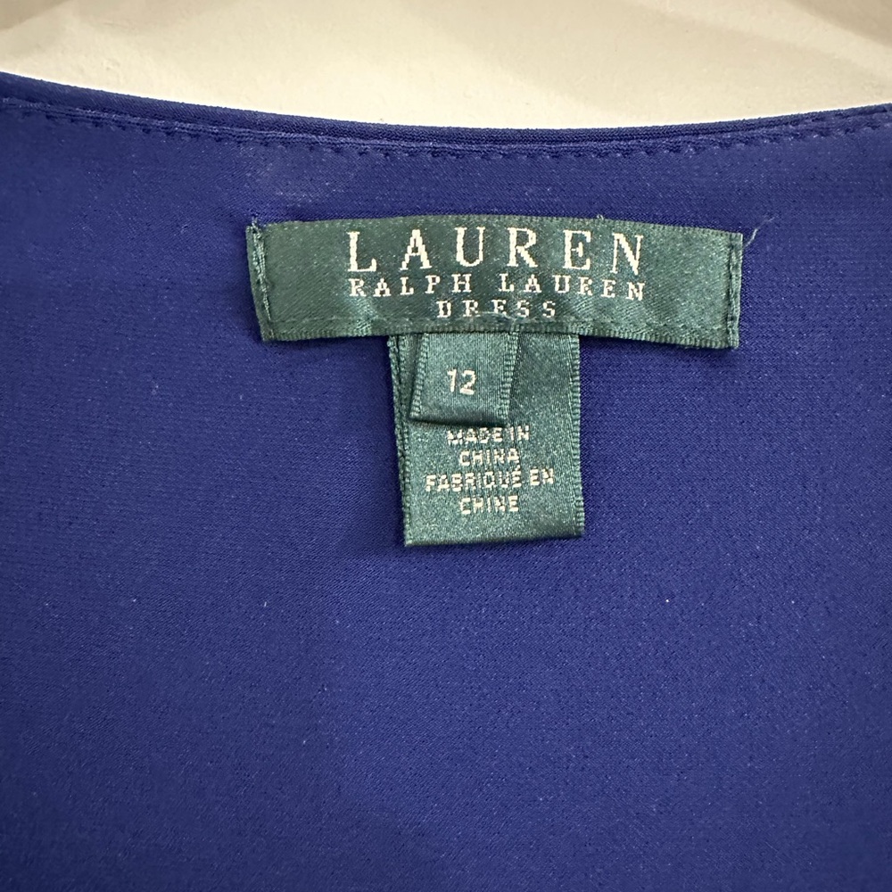 Ralph Lauren Deep Blue Long Sleeve Dress - Picture 2 of 4